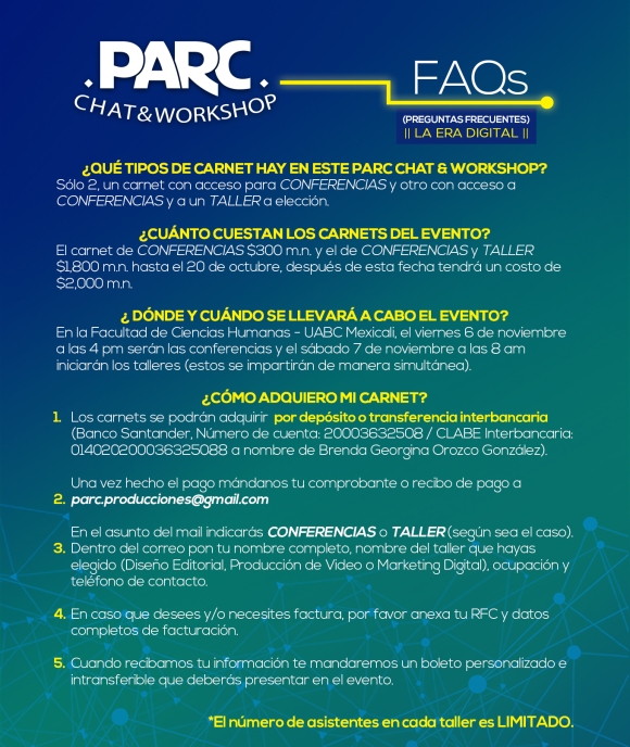 FAQs del Segundo PARC Chat & Workshop